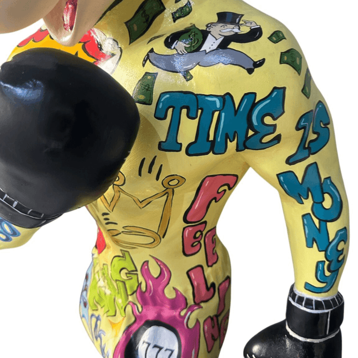 Design Boksör Mickey Pop Art – 3 Heykel - vinterro
