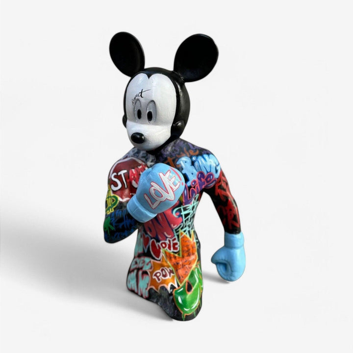 Design Boksör Mickey Pop Art – 2 Heykel - vinterro