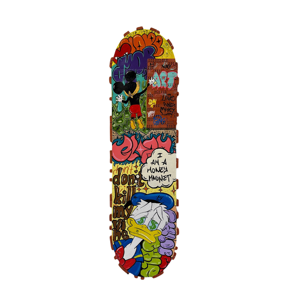 Pop Art Skateboard Tablo