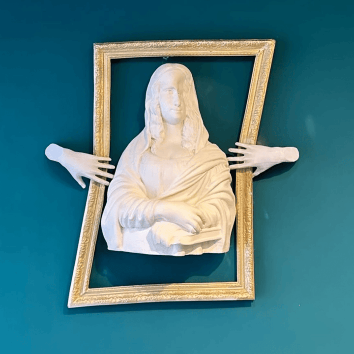 Design Mona Lisa Wall Bust Sculpture - vinterro