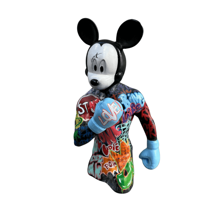Design Boksör Mickey Pop Art – 2 Heykel - vinterro