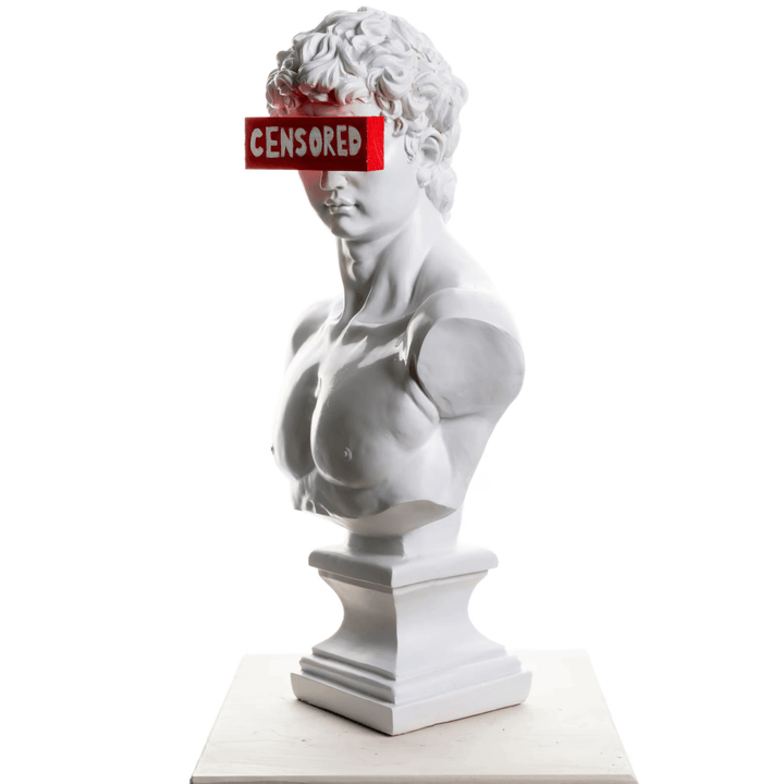 Design David Censored Sculpture - vinterro