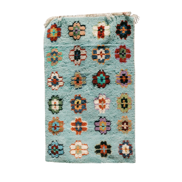Flowers Hand Woven Carpet