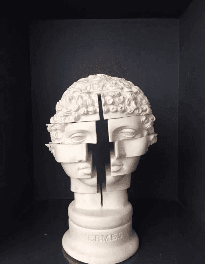 DESİNG HERMES BUST LEGO FACE - vinterro